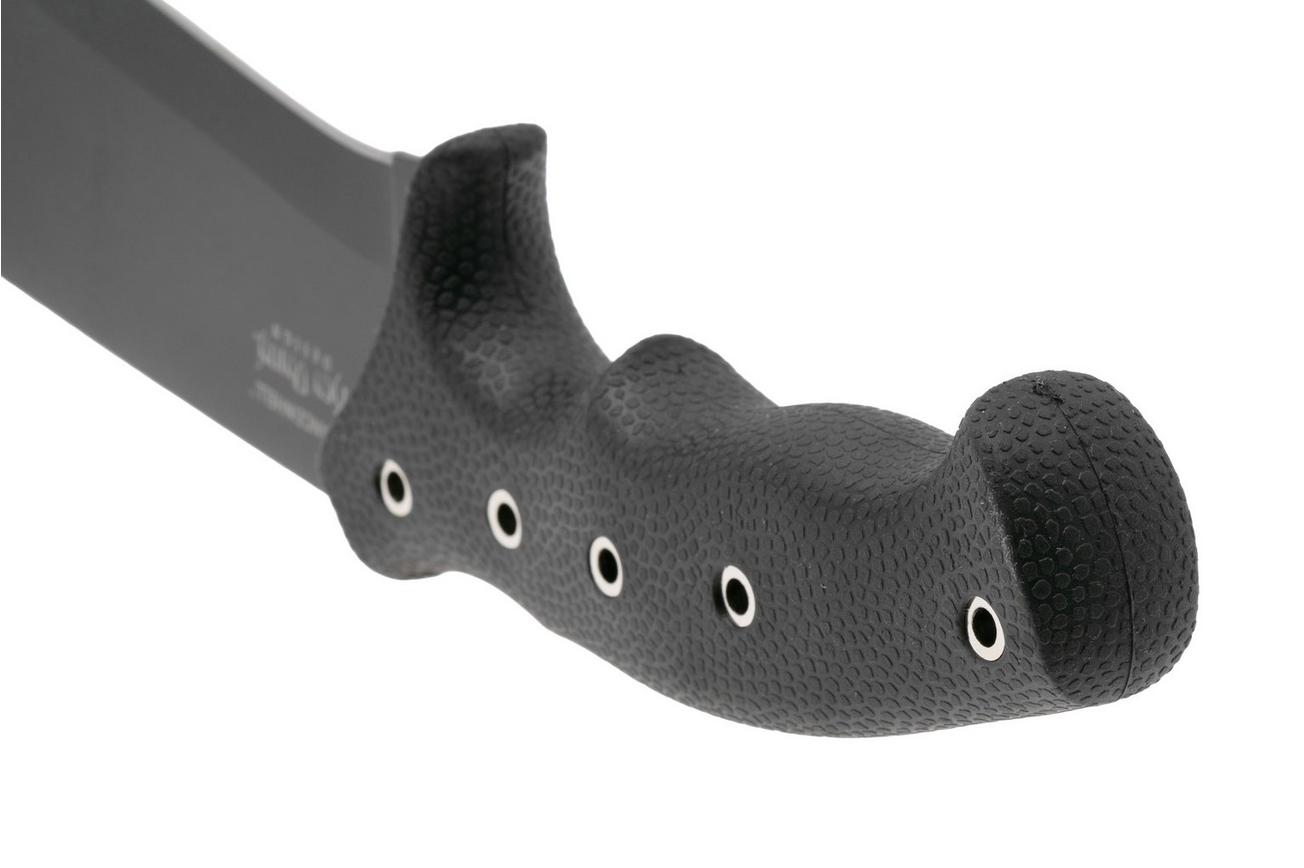 CRKT Chanceinhell K910KKP, Black Powdered 65Mn Carbon Steel, Black GRN Machete, Ken Onion design