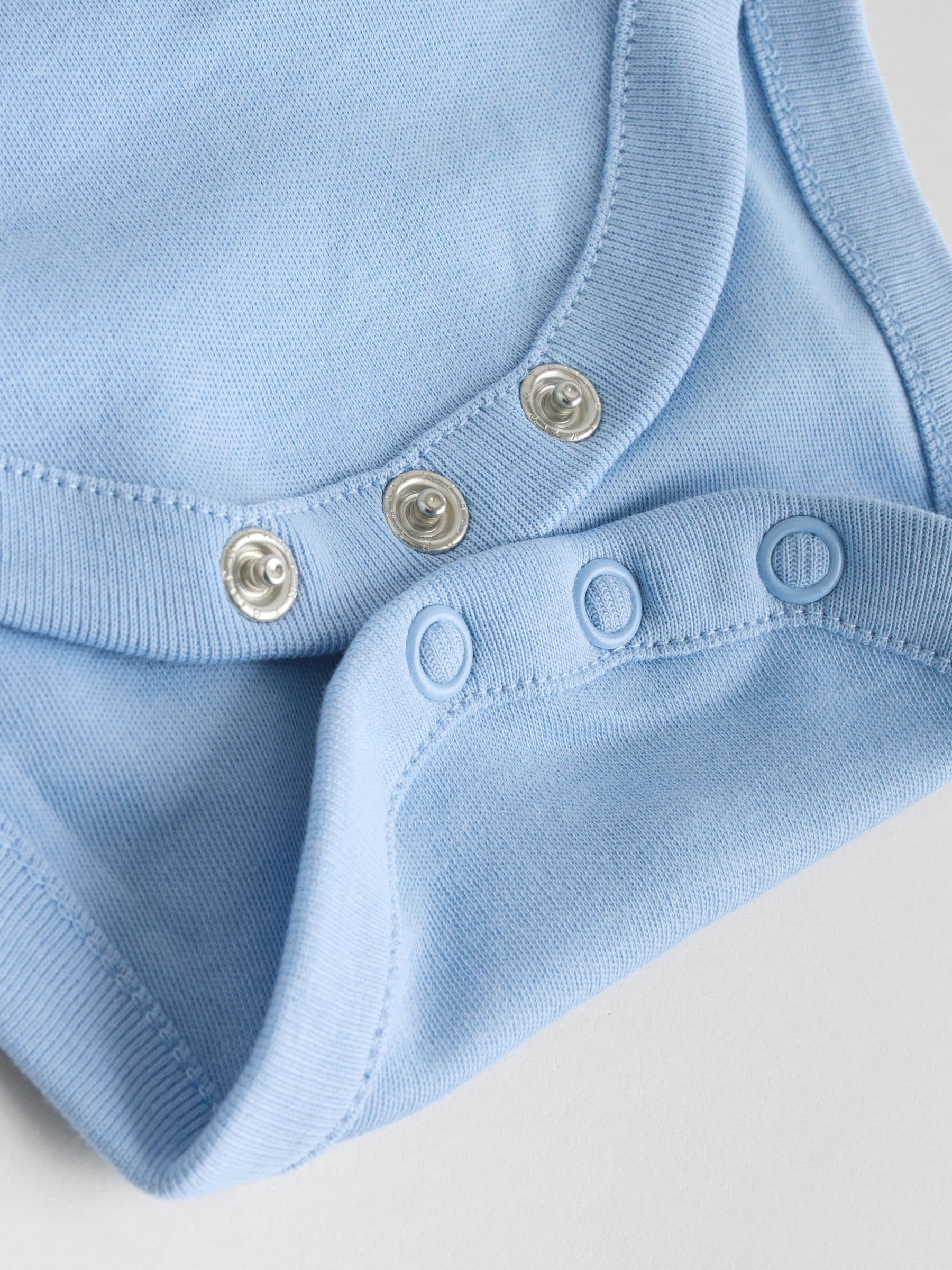 Blauw - Rompertjes met lange mouwen