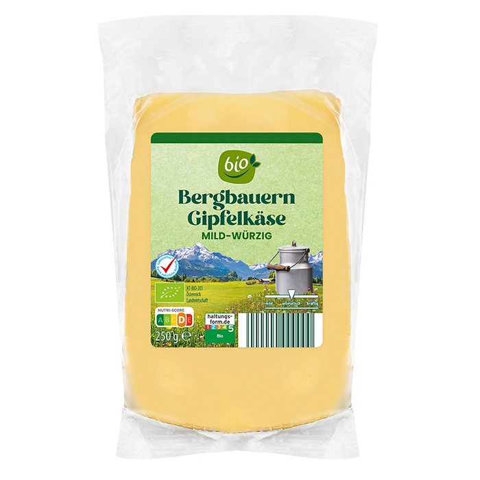BIO Bio-Bergbauernkäse-Variationen 250 g, Gipfelkäse
