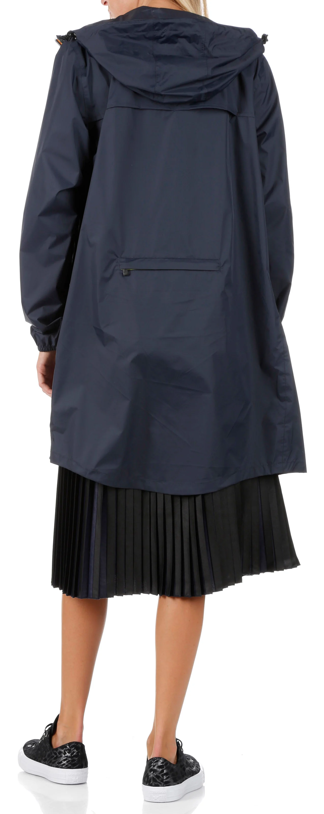 LE VRAI 3.0 EIFFEL - Imperméable long à capuche | Bleu