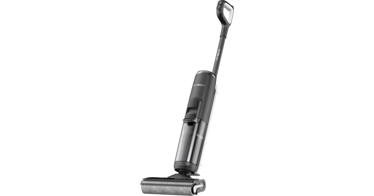 TinecoFloor One S6 Flashdry Pet nat- en droogstofzuiger & vloerreiniger nat- en droogzuiger  (Zwart, Stofzuigen en dweilen | oplaadbaar | iLoop Smart Sensor | FlashDry | app)