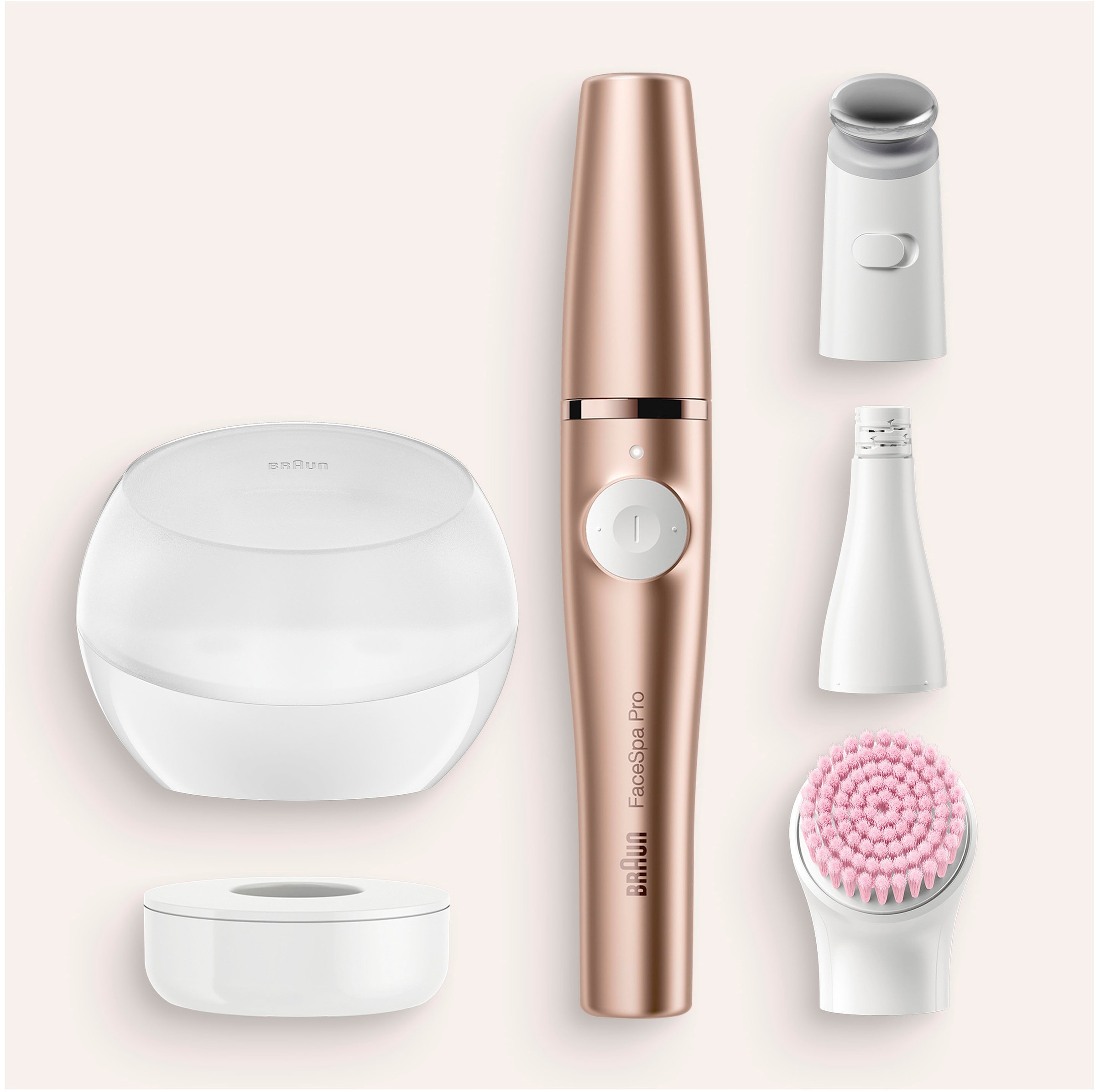 Braun Epilierer »FaceSpa Pro 921« 2 Stk. Aufsätze All-in-One Beauty-Gerät zur Gesichts-Epilation