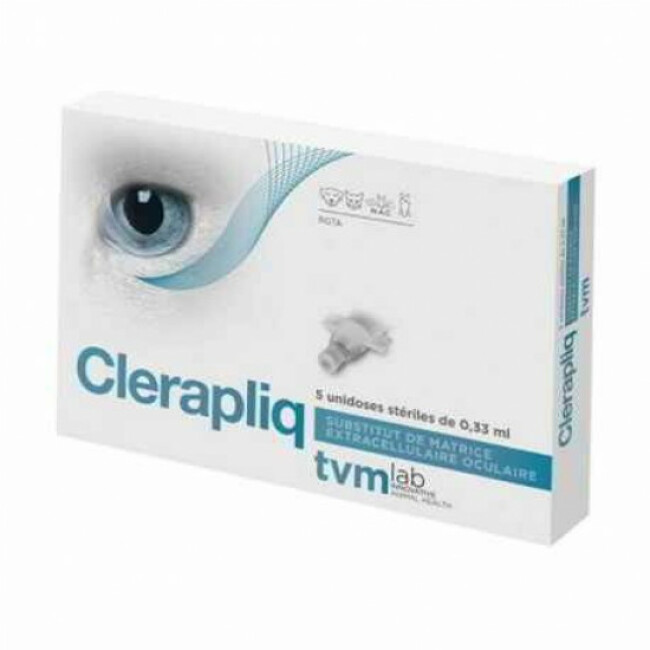 Collyre Clerapliq TVM pour chiens, chats, chevaux et nac