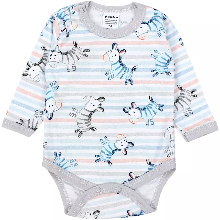 TupTam Jungen Baby Body Langarm 5er Pack blaugelb