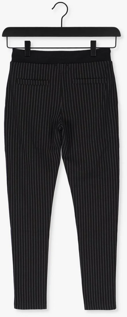 NOBELL zwarte nobell pantalon secler pants pintstripe punta di roma