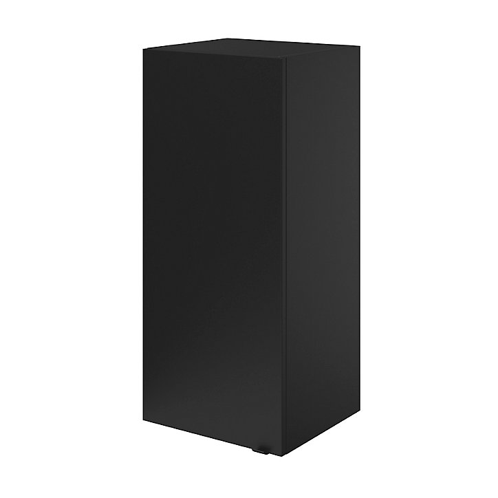 Armoire de salle de bains GoodHome Imandra noir mat L. 40 x H. 90 x P. 36 cm