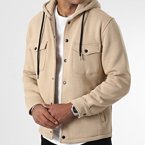Surchemise Uni Avec Capuche 2492 Beige