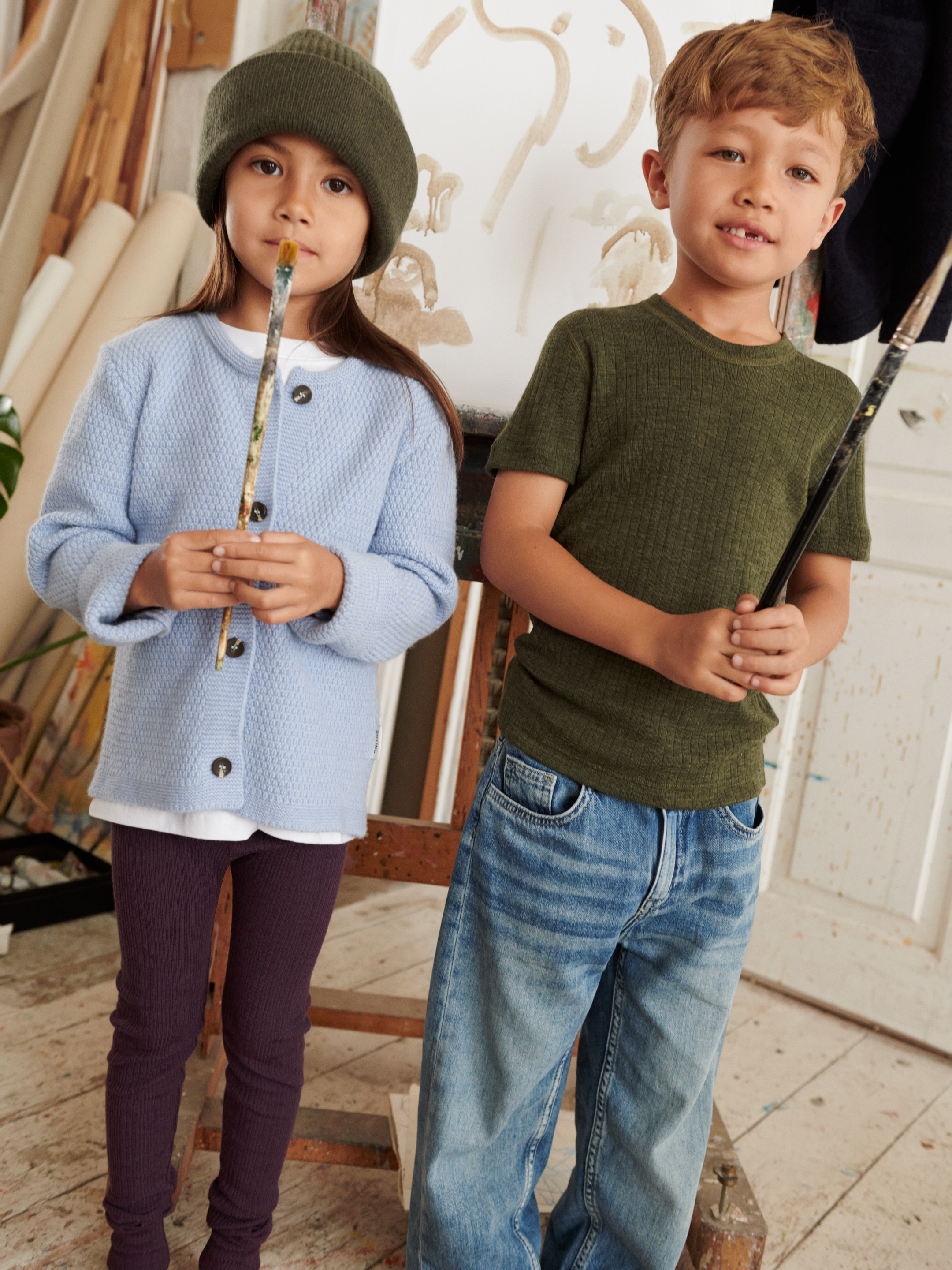 T-shirt van merinowol voor kinderen