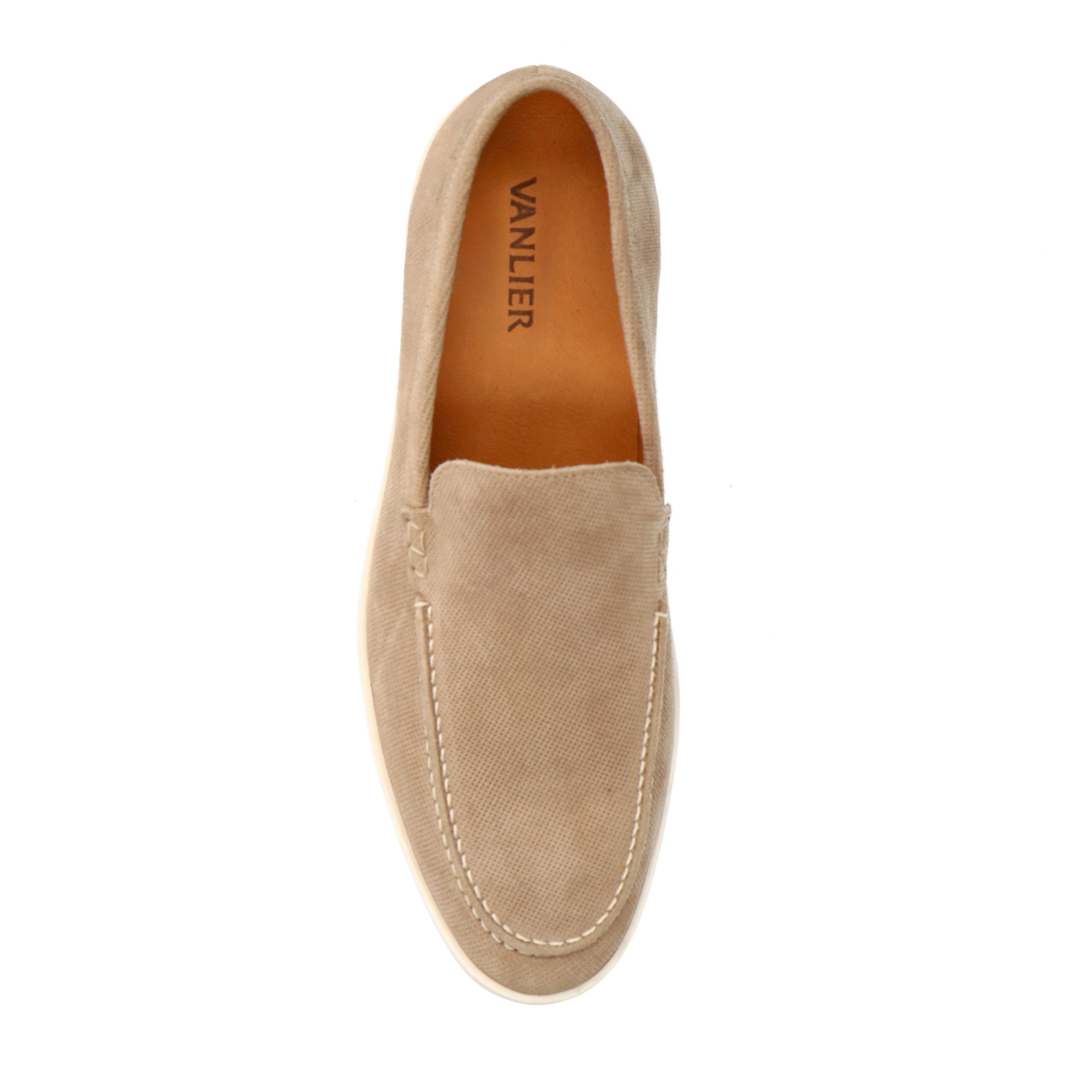 Beige suède loafers