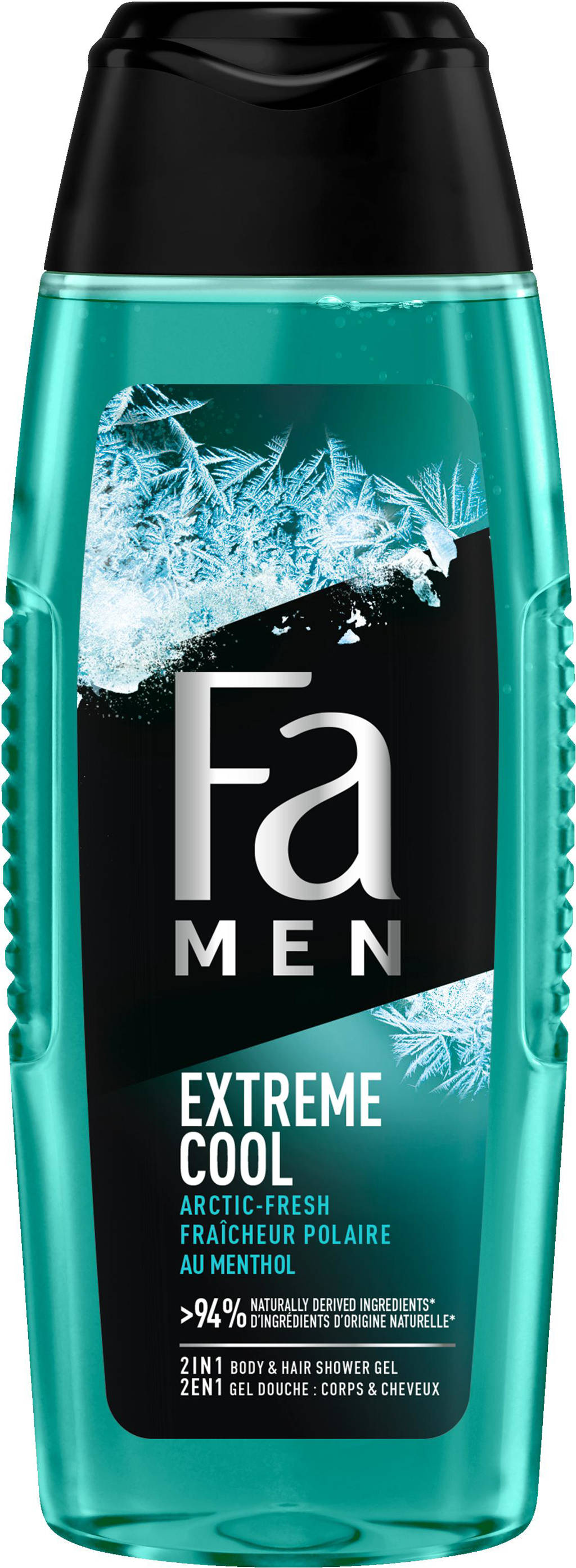 Men Extreme Cool douchegel - 6 x 250 ml - voordeelverpakking