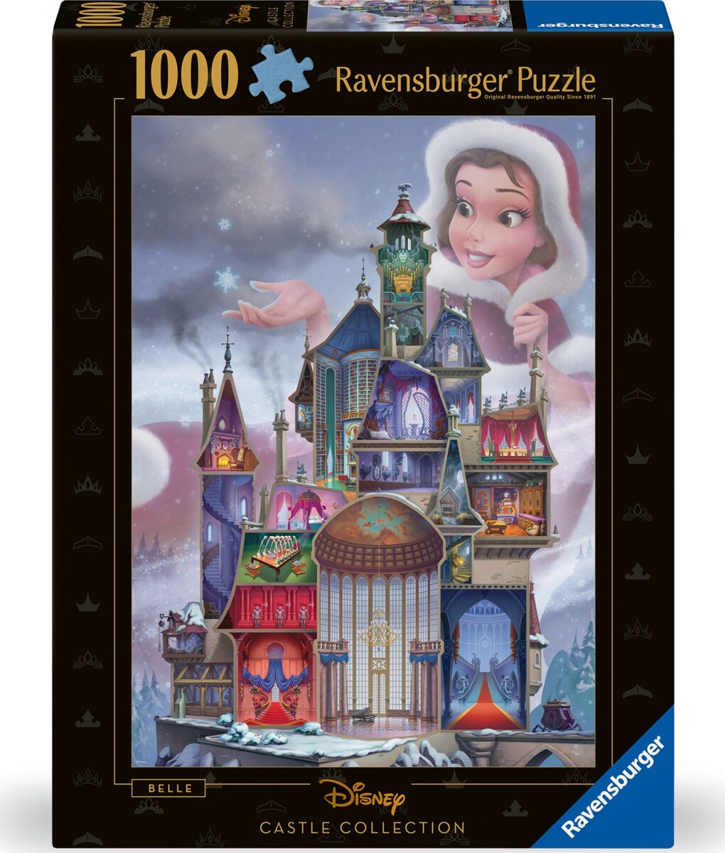 Ravensburger Puslespil - Disney Castle - Belle - 1000 Brikker