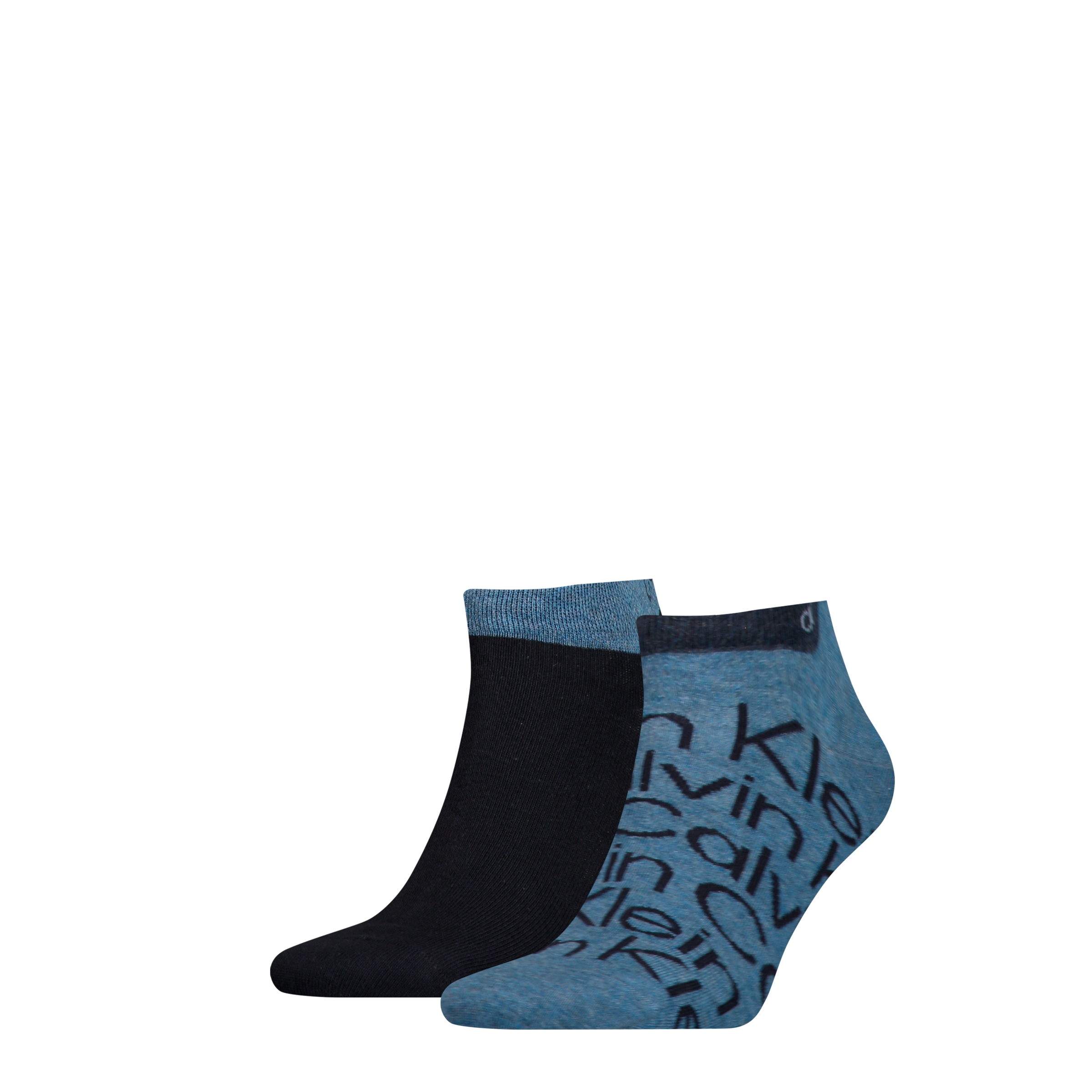 Calvin Klein Jeans Sneakersocken »CK MEN SNEAKER 2P ALL OVER PRINT« 2 Paar,  All-Over-Muster, uni, Logoschriftzug, atmungsaktiv