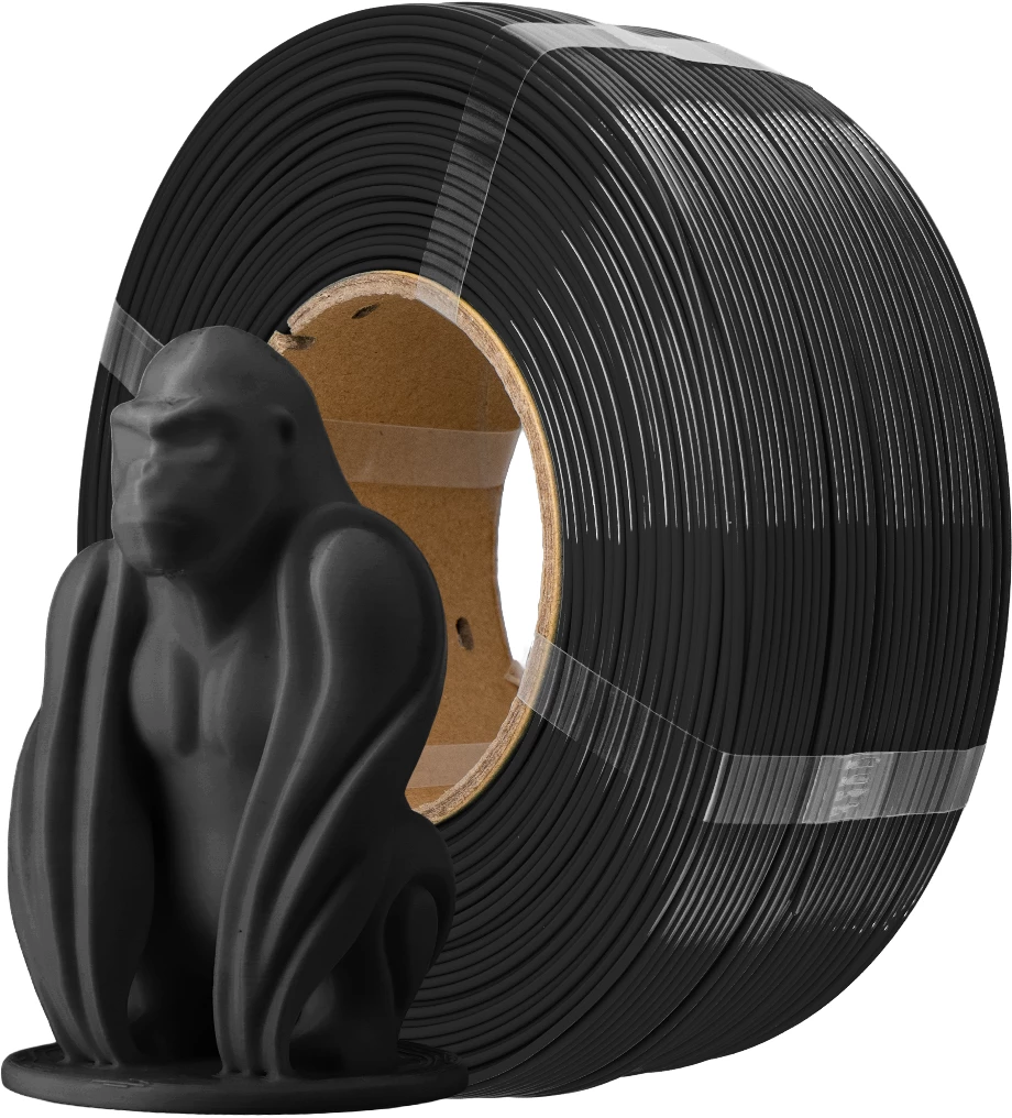 AzureFilm  PCTG Refill Black, 1,75 mm / 1000 g    Leicht zu verarbeitendes Material mit hoher Temperaturbeständigkeit in Black, ohne Spule