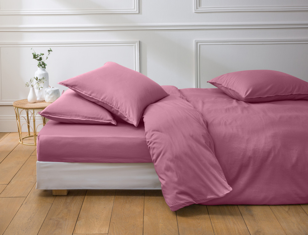 Housse de couette-Satin lavé