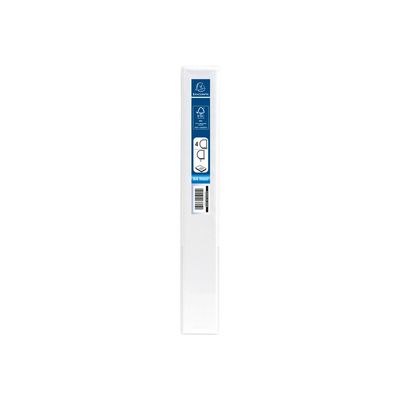Exacompta Kreacover - Classeur à anneaux personnalisable - Dos 25 mm - A4 Maxi - blanc - 2 pochettes extérieures