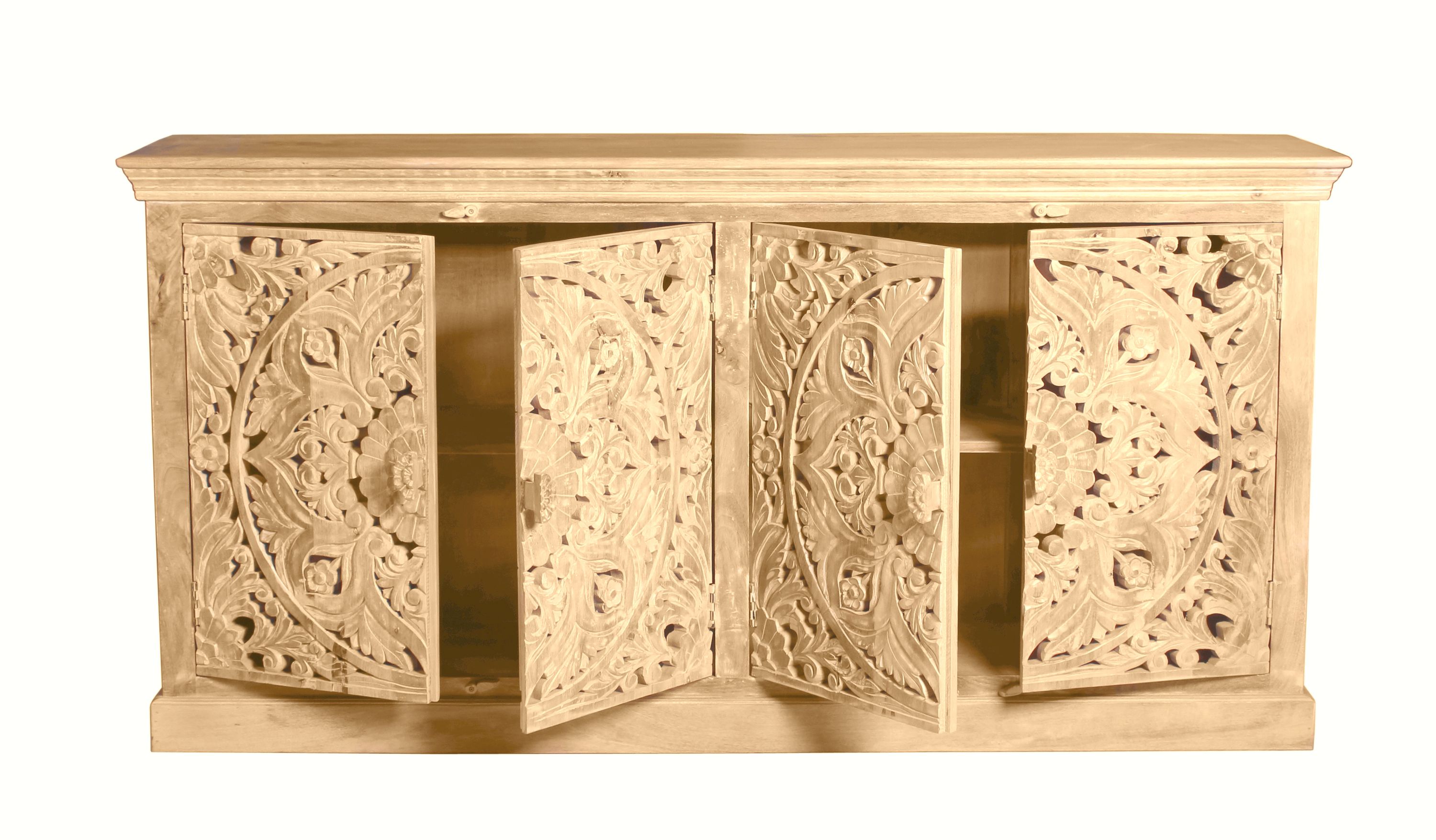 Sideboard Lakadee Mangoholz Kommode Wohnzimmer Esszimmer Schrank Highboard