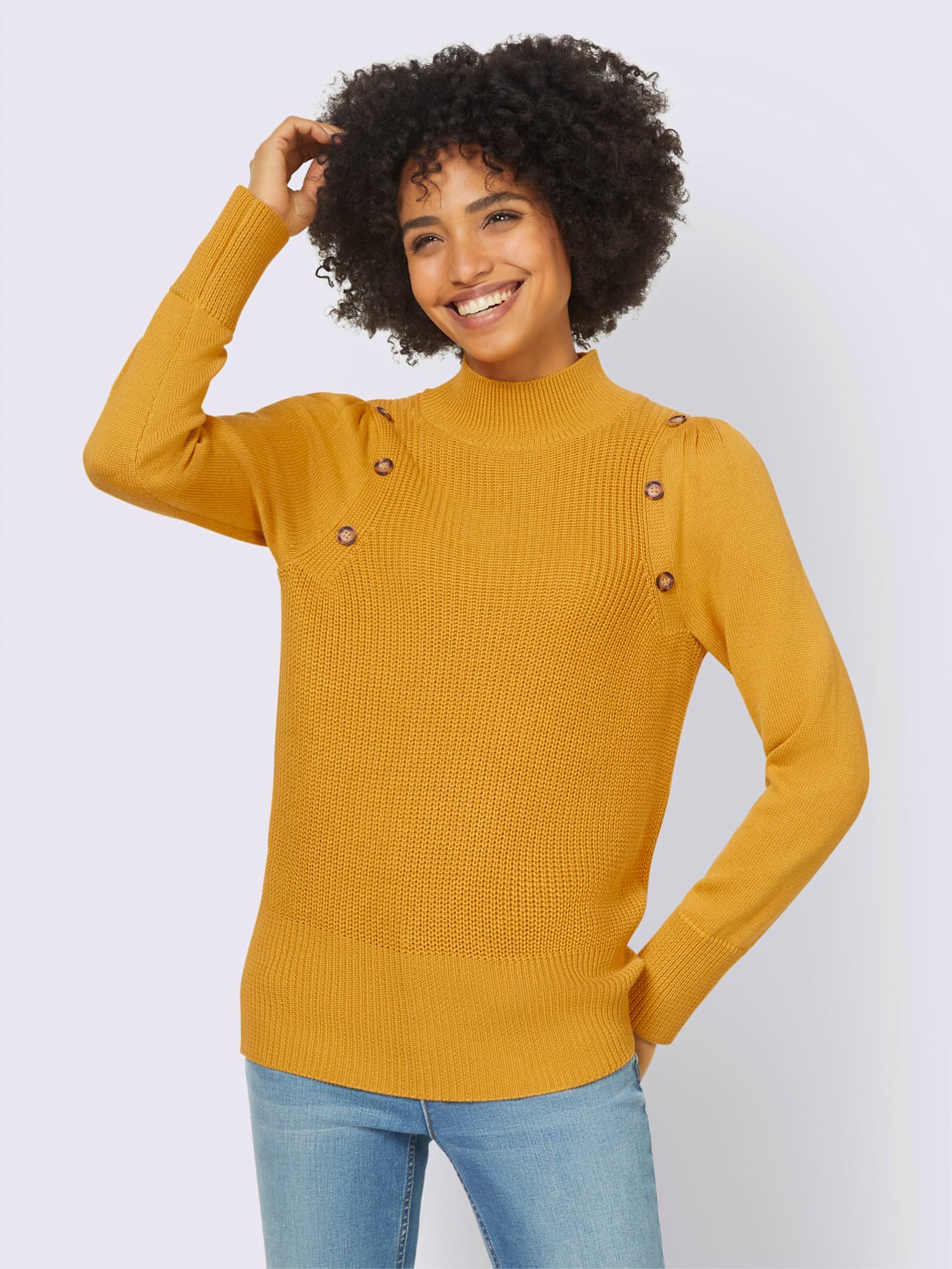 Pull manches bouffantes tendance