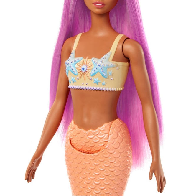 Barbie - Meerjungfrau Puppe - orangefarbene Schwanzflosse