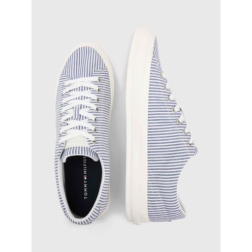 Tommy Hilfiger Street Low Seersucker Sneakers, Seersucker/Bluecoast, 46