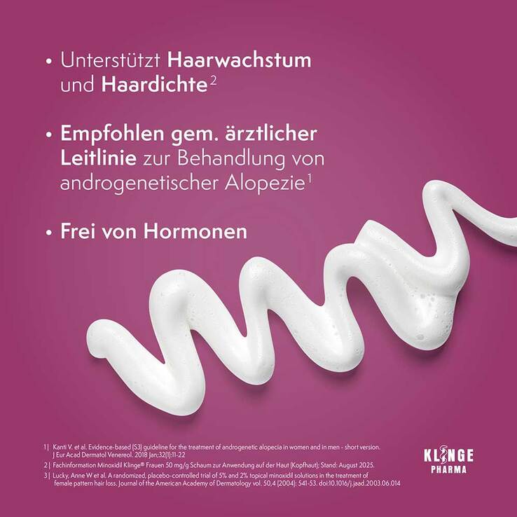 Minoxidil Klinge Frauen 50 mg / g Schaum, 190 g