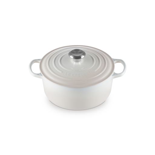 Le Creuset Signature Rund Støbejernsgryde, Meringue, 4,2 L