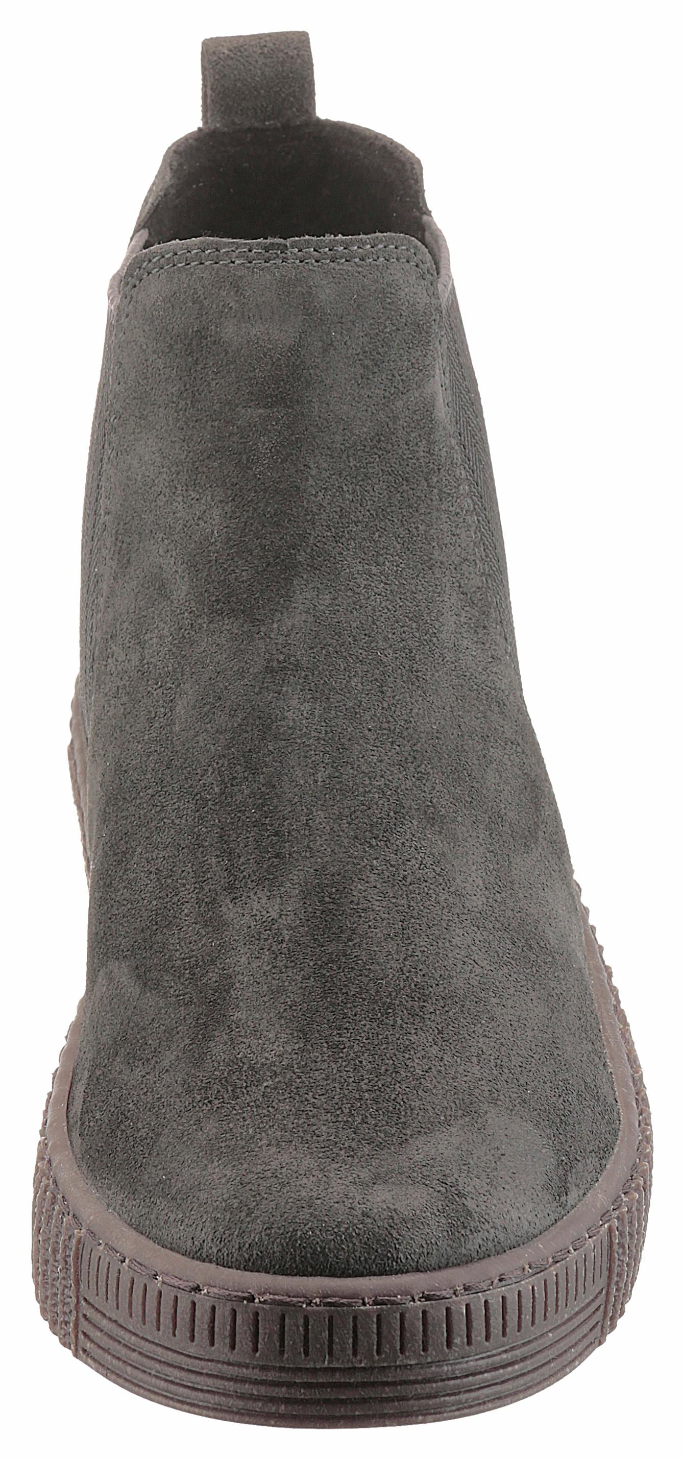 Gabor  , Plateau, Stiefelette, Schlupfschuh mit dezenten Kontrastnähten