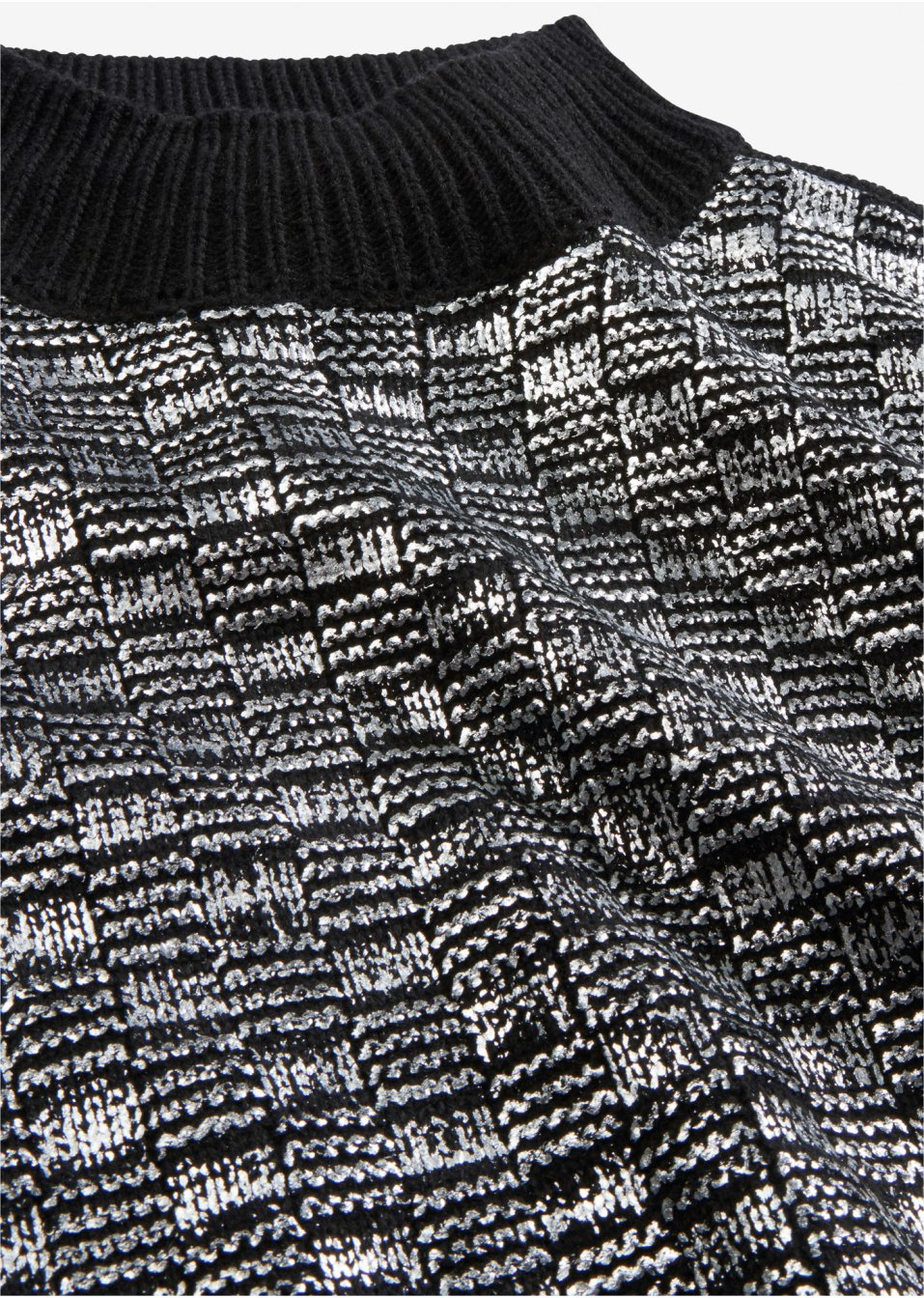 Pull en maille avec imprimé brillant