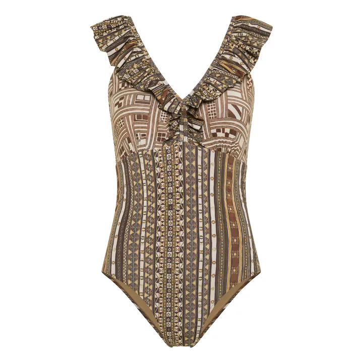 Momoni Maillot 1 Pièce Alicia Impirmé | Tabac