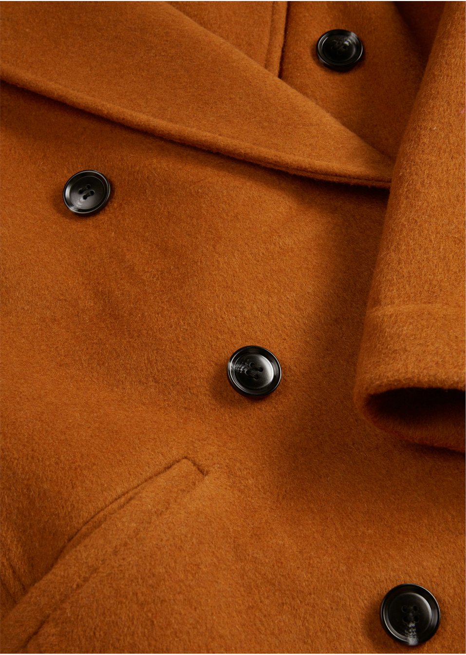 Manteau mélangé laine