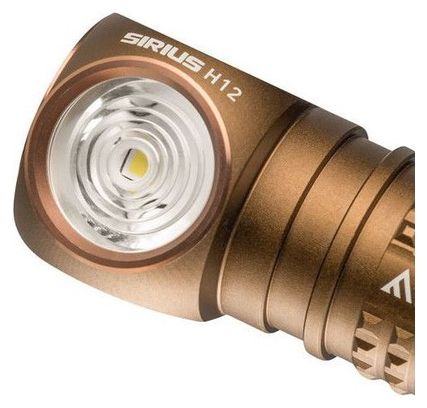 Lampe frontale Mactronic Sirius H12 Angle - 1200 Lumens - Marron