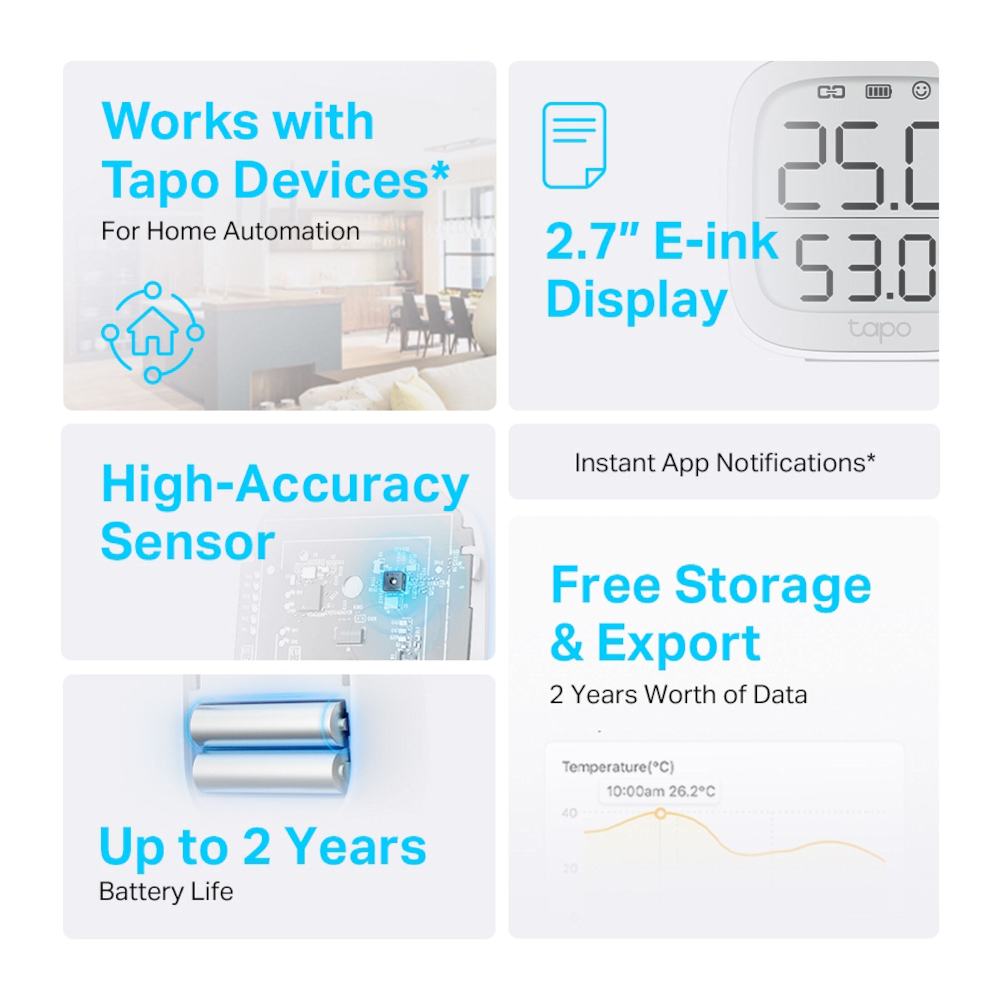 TP-link Tapo T315 Smart termometer og hygrometer