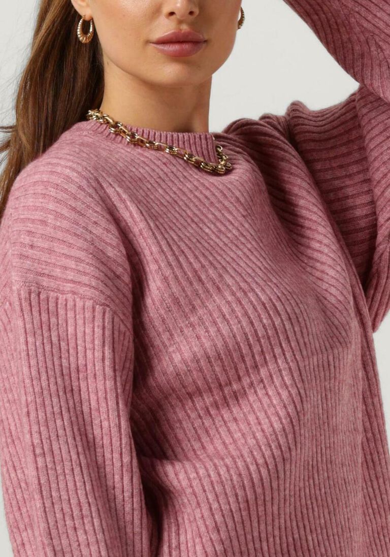 CO\\'COUTURE roze co'couture trui row box o-knit