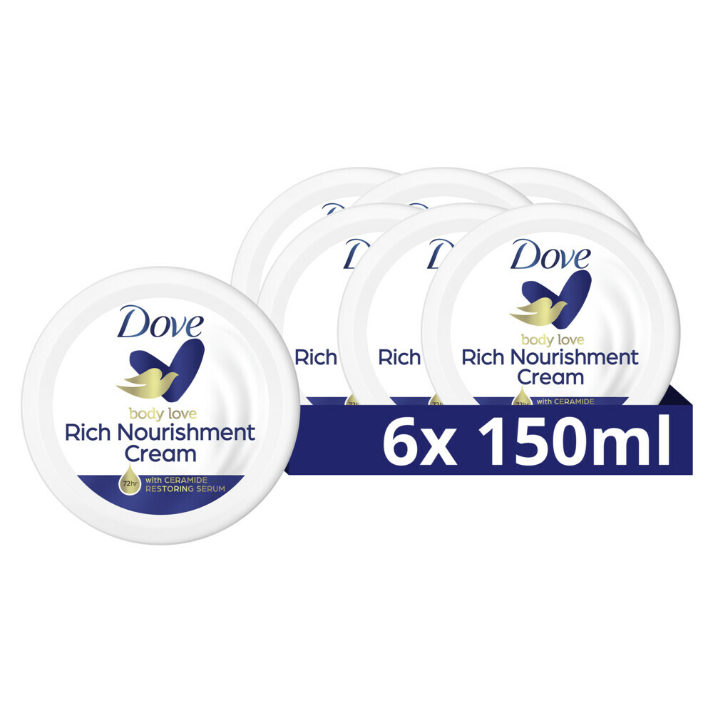 6x Dove Bodycrème Rich Nourishment150 ml