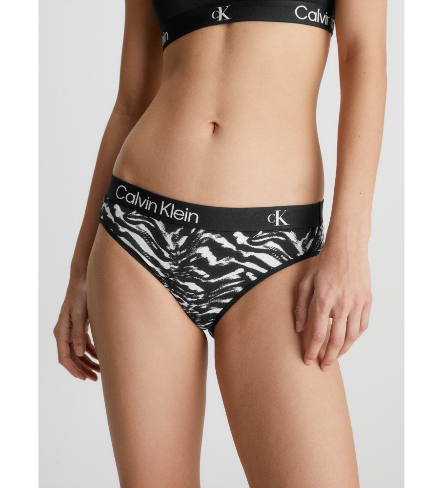 Cuecas Calvin Klein Classic CK96, pacote com 2 unidades, pretas.