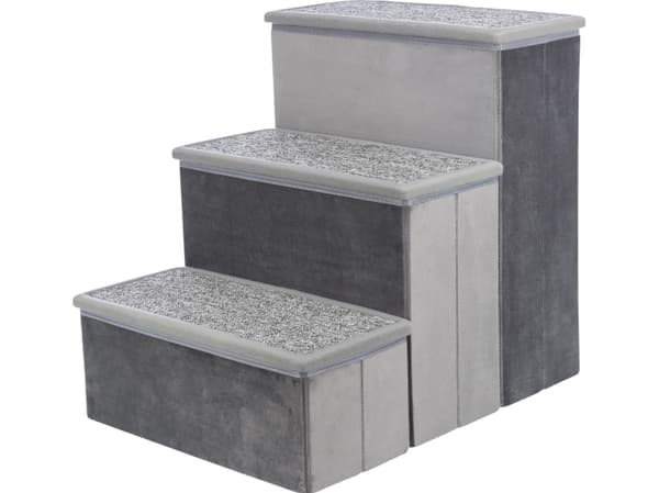 Trixie Stairs with storage space, 34 × 45 × 50 cm, grey
