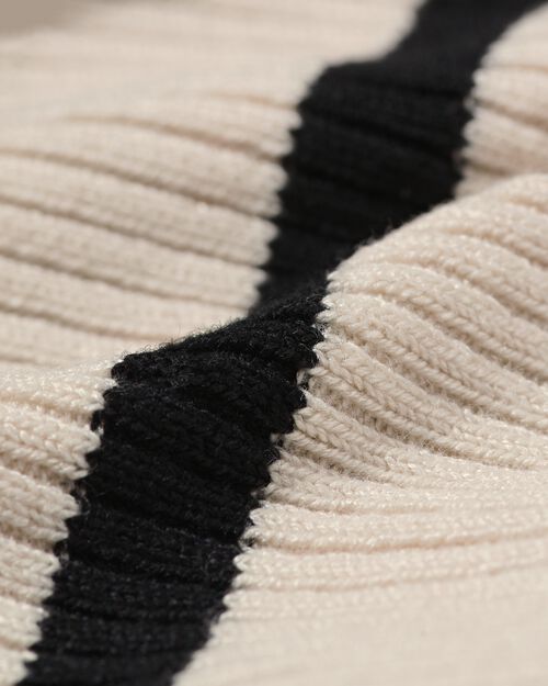 gilet femme côte Ornelia noir/blanc