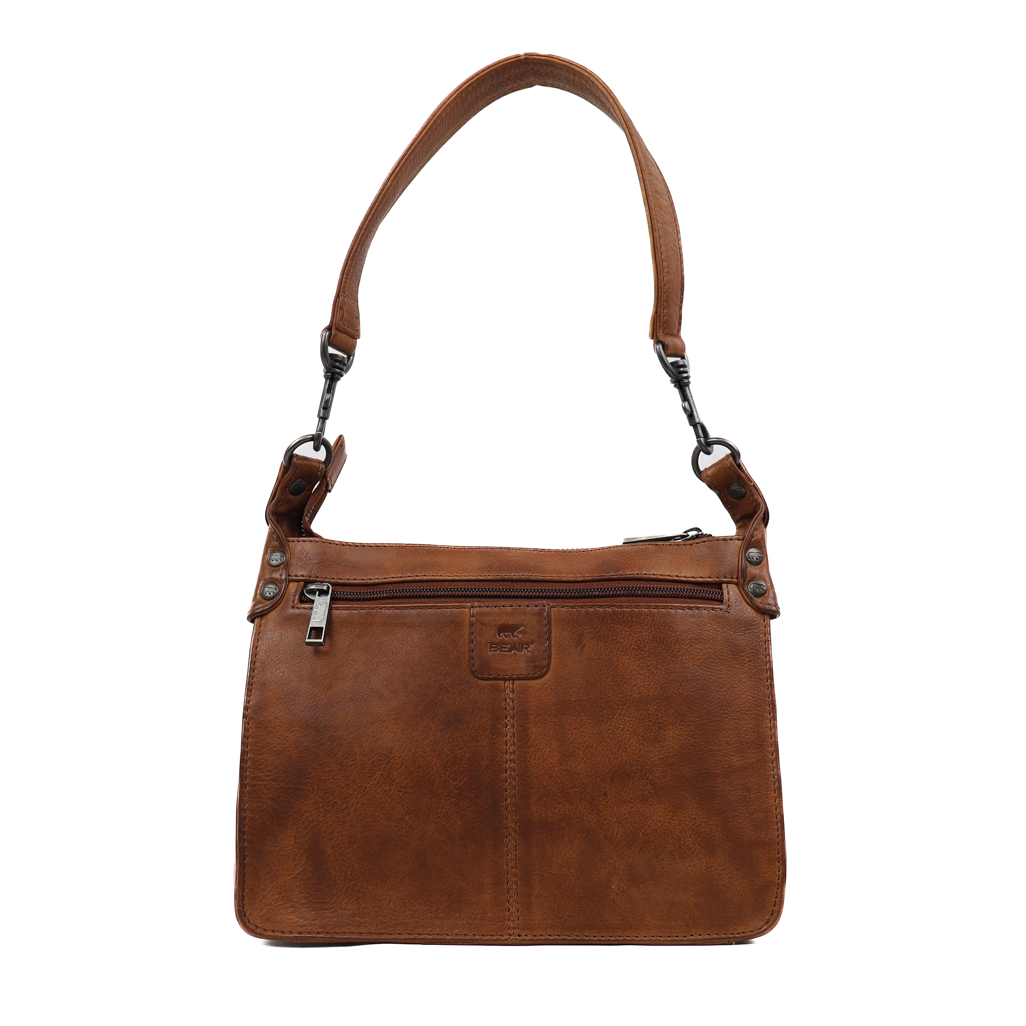 Hand-/schoudertasje 'Clemens Mini' cognac Cognac