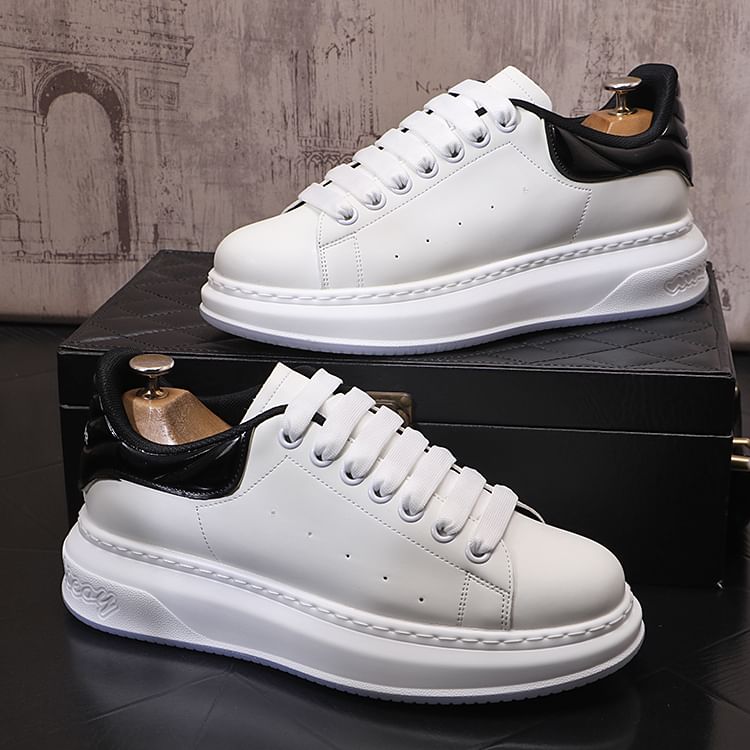 Mr Ozera - Tweekleurige platform sneakers