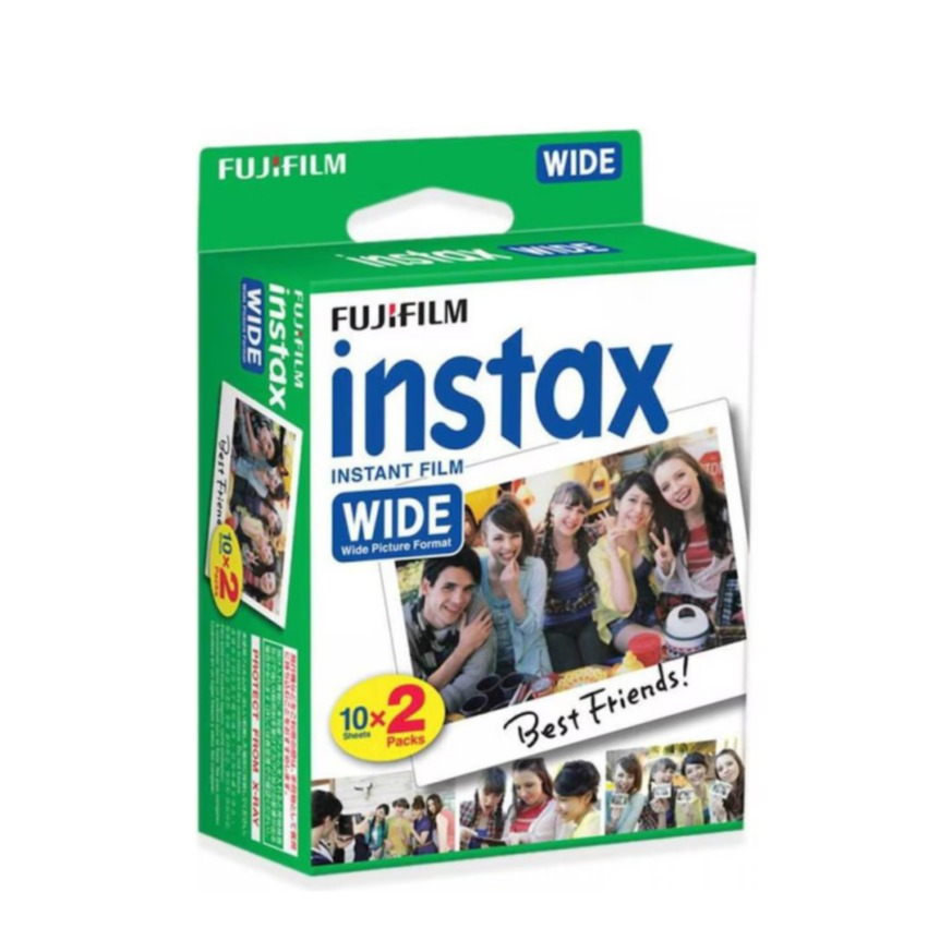 (2x10 Blatt) Instax Color 10 Wide Instant Film Fotopapier Multipack (6.2x9.9cm) (51162473) - Weiss