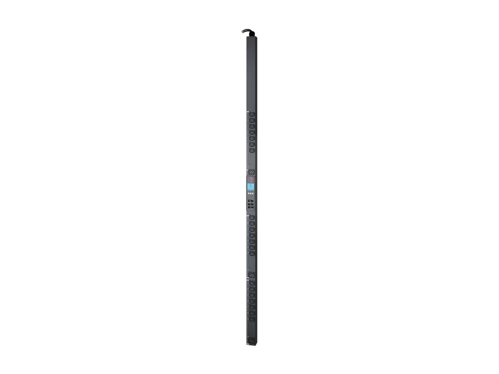 APC Metered-by-Outlet with Switching Rack PDU ZeroU 2G - Strømfordelingsenhed (rackversion) - AC 400 V - 11 kW - tre faser - Ethernet 10/100 - output-stikforbindelser: 24 - 0U - sort - for P/N: SMX1000C, SMX1500RM2UC, SMX1500RM2UCNC, SMX750C, SMX750C