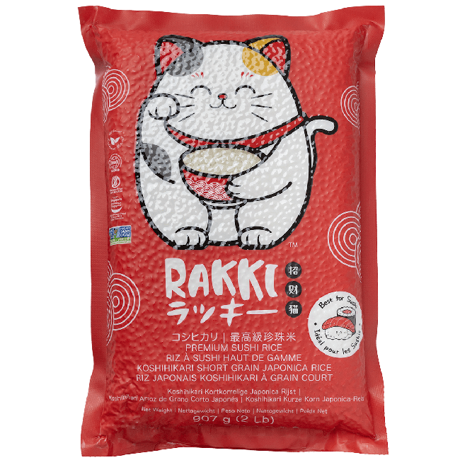 Rakki Koshihikari Korte Korrel Japonica Rijst 910g