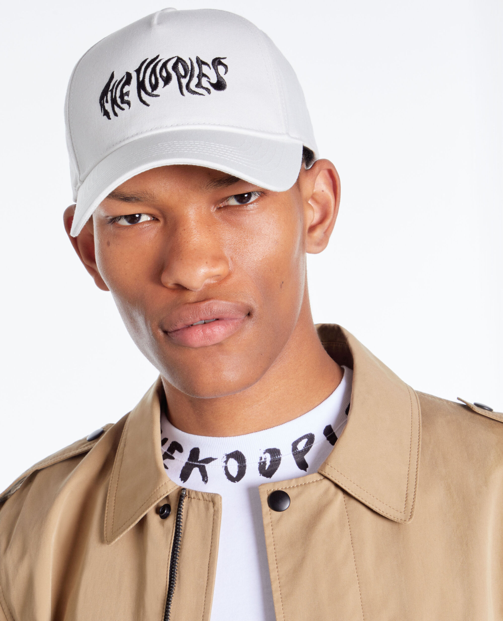 Blouson beige en coton