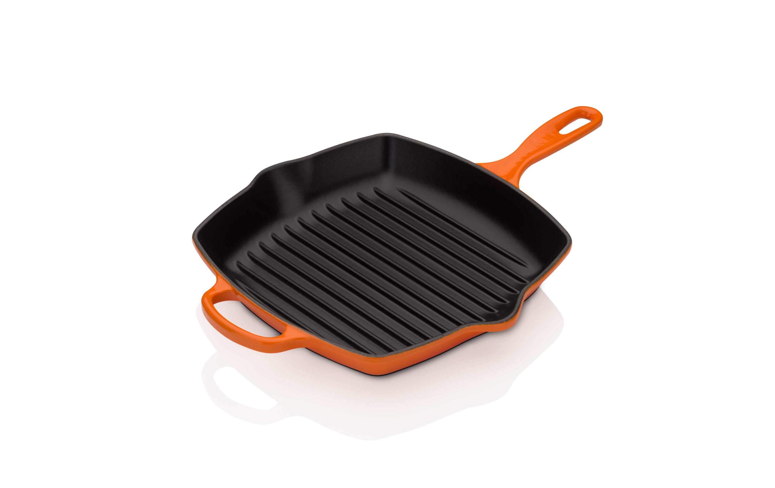 Grillpfanne Signature 26 cm, Ofenrot<br>Quadratische Grillpfanne aus Gusseisen