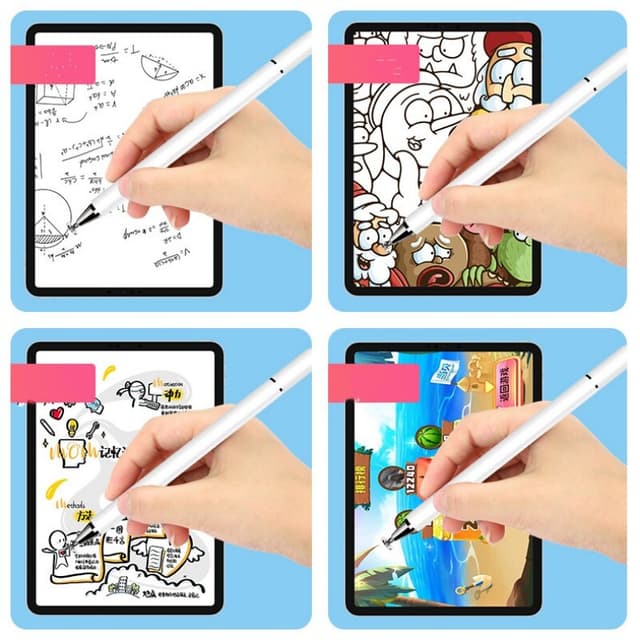 3-i-1 magnetisk stylus kompatibel med Apple/Huawei/Xiaomi/Samsung Hvid