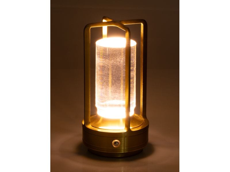 COCON USB-Tischleuchte Laterne, Gold Portable LED-Leuchte