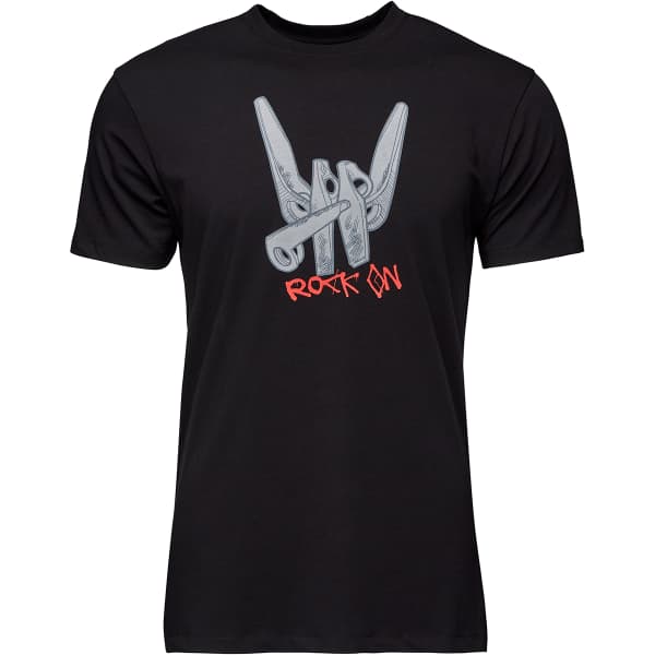 T-shirt escalade BLACK DIAMOND M BD ROCK ON SS TEE BLACK