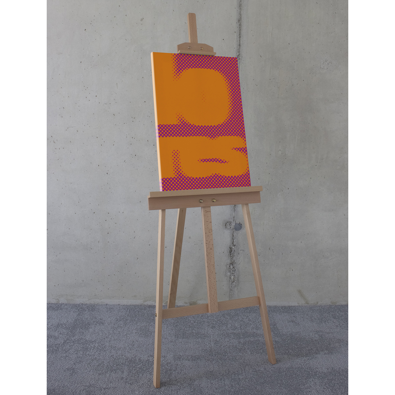 Keilrahmenbild CHUNKY LOUNGE - orange-pink - 40x60 cm