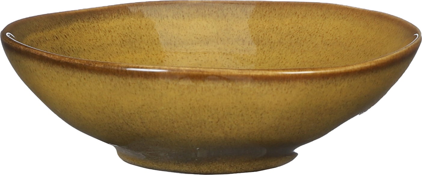 Mica Decorations schaal Tabo geel D 11,5 H 3,5 cm