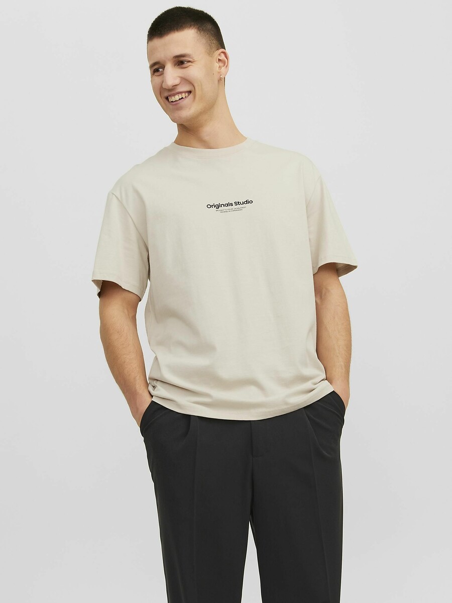 JACK & JONES<br>Camiseta com hals redondos e logotipo