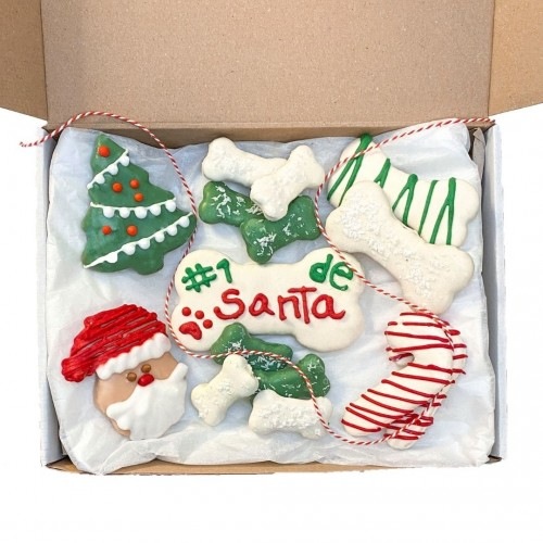 Biscoitos de Natal para cães, sabor maçã e canela